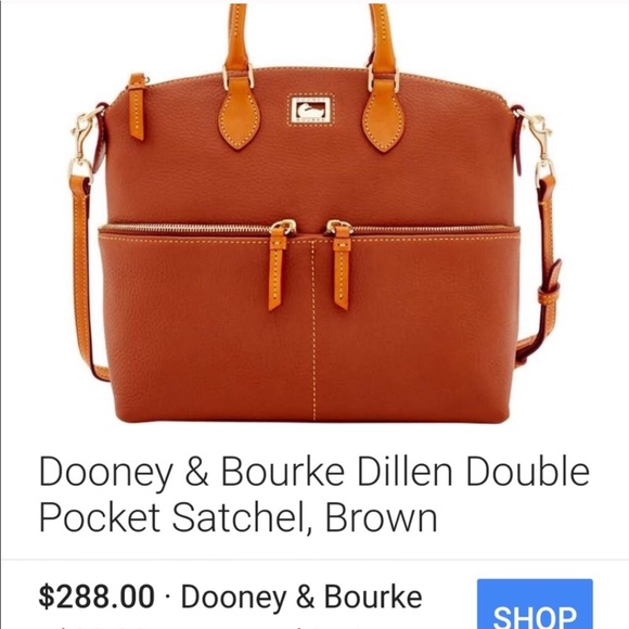NWT Dooney & Bourke Dillen Double Pocket Satchel - Picture 10 of 14